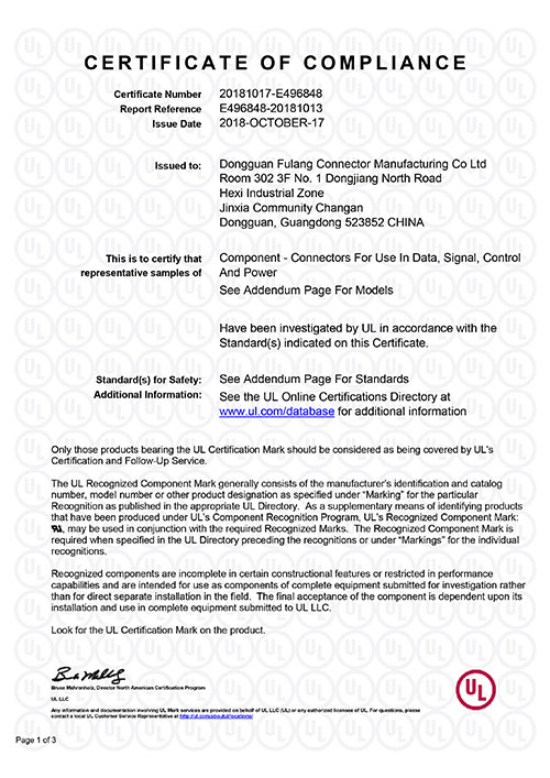 UL certificate